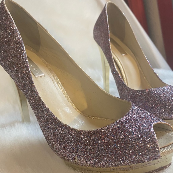 Bcbg maxazria customized glitter prom shoes - Picture 3 of 8